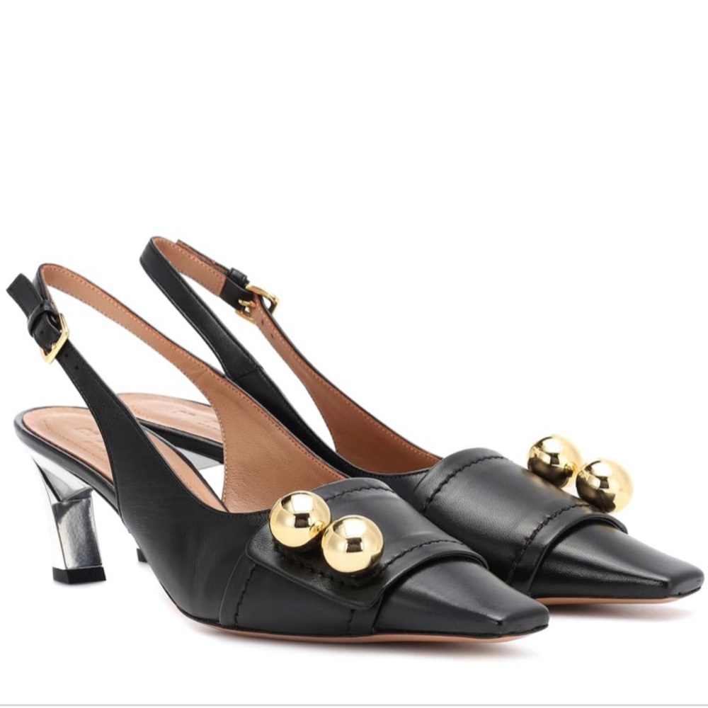 NWT! Marni slingback patent leather pump